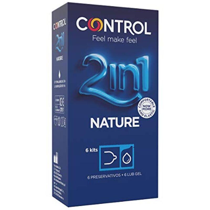 CONTROL - DUO NATURA 2-1 KONSERVIERUNGSMITTEL + GEL 6 EINHEITEN