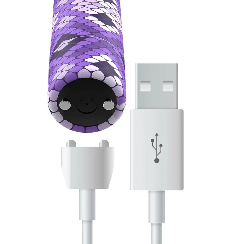 Custom Bullets Snake Purple Bullet – 10V Mini-Vibrator, wiederaufladbar - Vanelion Paradise