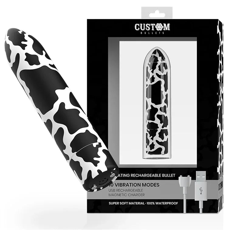Custom Bullets Aufladbare Bullet Cow – 10 Vibrationsmodi - Vanelion Paradise