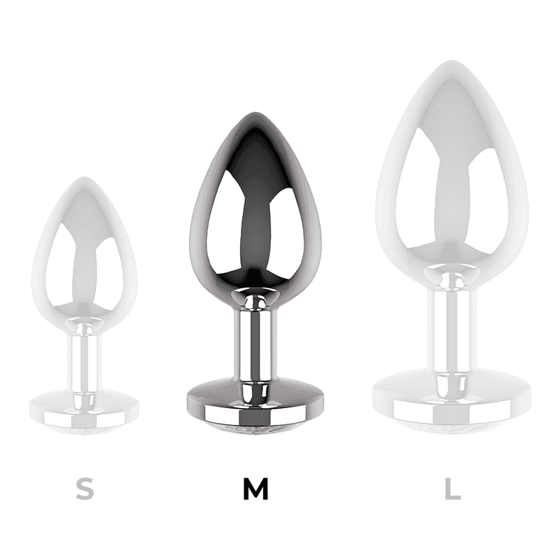 COQUETTE CHIC DESIRE - ANALPLUG METALL KLAR FARBE GRÖSSE M 3.5 X 8 CM - Vanelion Paradise
