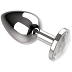 COQUETTE CHIC DESIRE - ANALPLUG METALL KLAR FARBE GRÖSSE M 3.5 X 8 CM - Vanelion Paradise