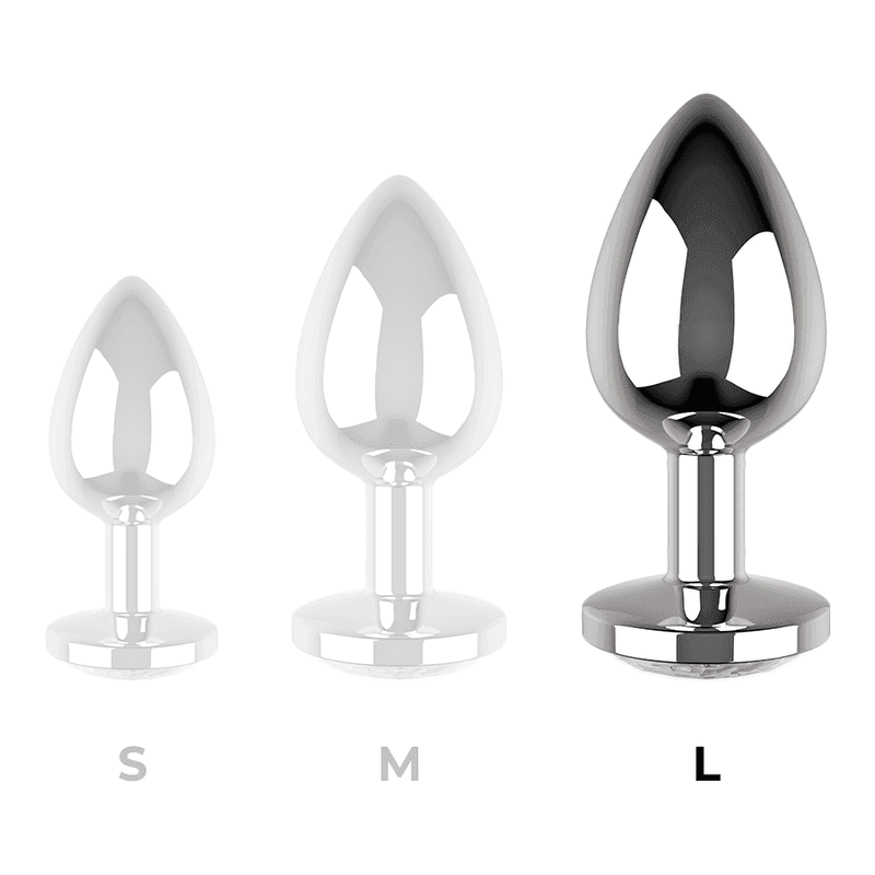 COQUETTE CHIC DESIRE - ANALPLUG METALL WEISS FARBE GRÖSSE L 4 X 9 CM - Vanelion Paradise