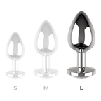 COQUETTE CHIC DESIRE - ANALPLUG METALL WEISS FARBE GRÖSSE L 4 X 9 CM - Vanelion Paradise