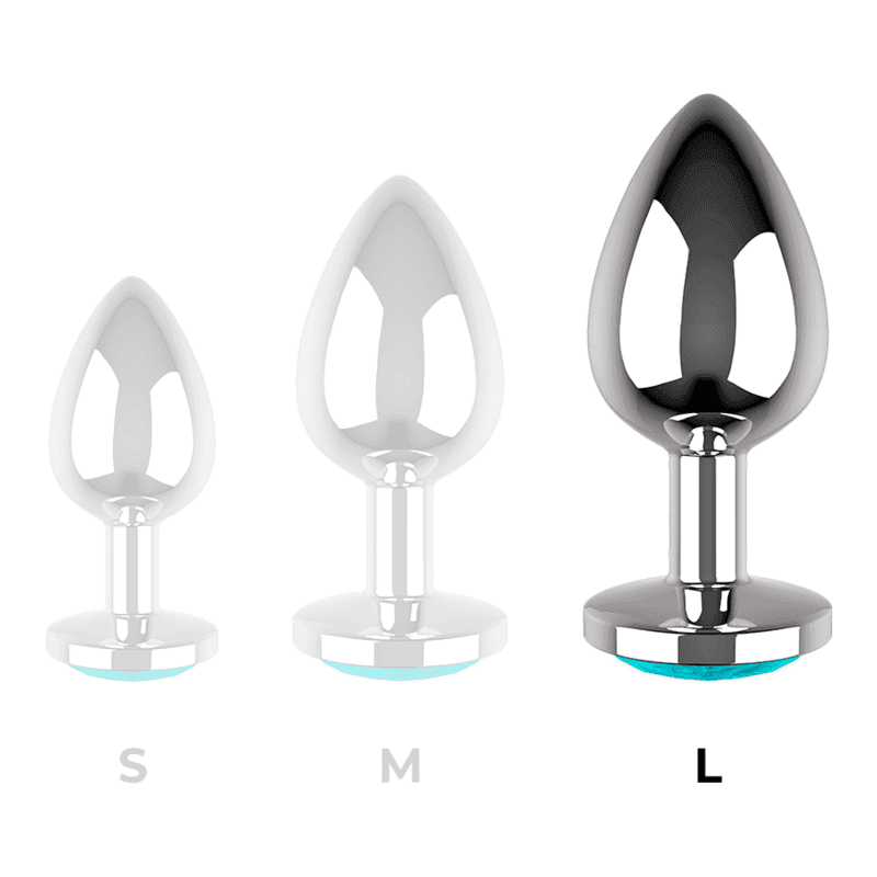 COQUETTE CHIC DESIRE - ANALPLUG METALLBLAU FARBE GRÖSSE L 4 X 9 CM - Vanelion Paradise