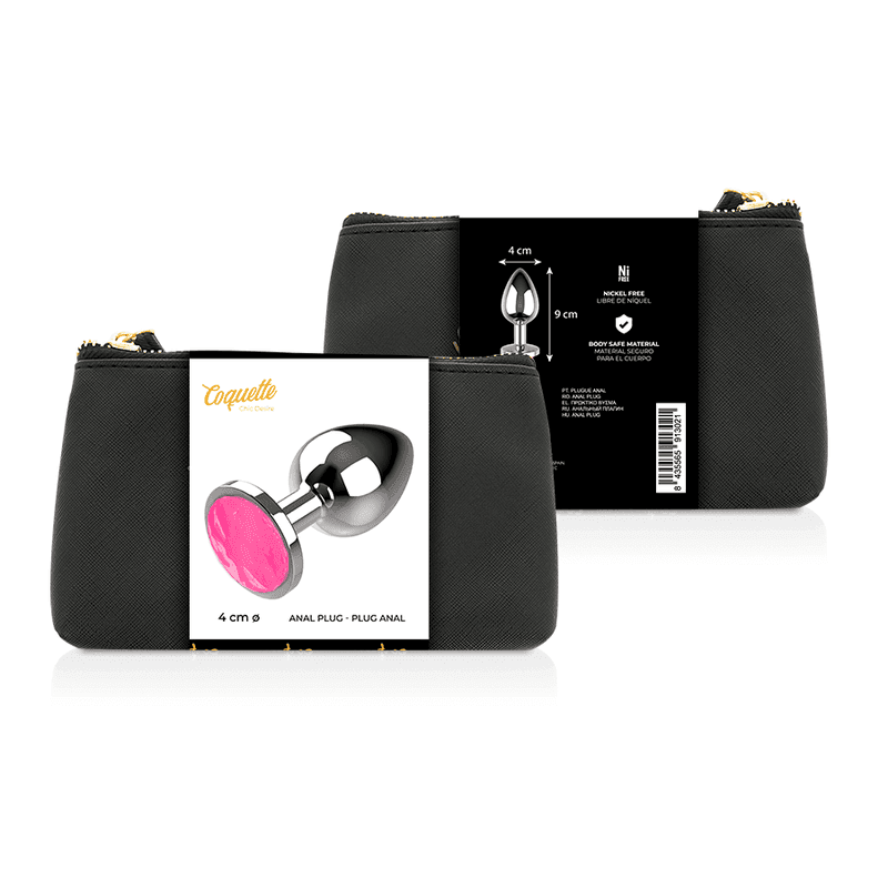 COQUETTE CHIC DESIRE - ANALPLUG METALL PINK FARBE GRÖSSE L 4 X 9 CM - Vanelion Paradise