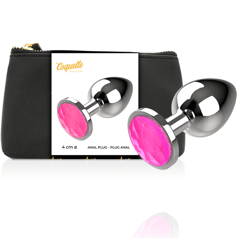 COQUETTE CHIC DESIRE - ANALPLUG METALL PINK FARBE GRÖSSE L 4 X 9 CM - Vanelion Paradise
