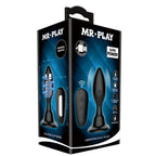 MR PLAY - ANALSTECKER MIT VIBRATION, SCHWARZE FERNBEDIENUNG - Vanelion Paradise