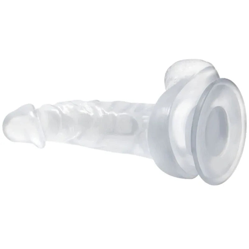BAILE - REALISTISCHER DILDO MIT SAUGNAPF UND HODEN 16.7 CM TRANSPARENT - Vanelion Paradise