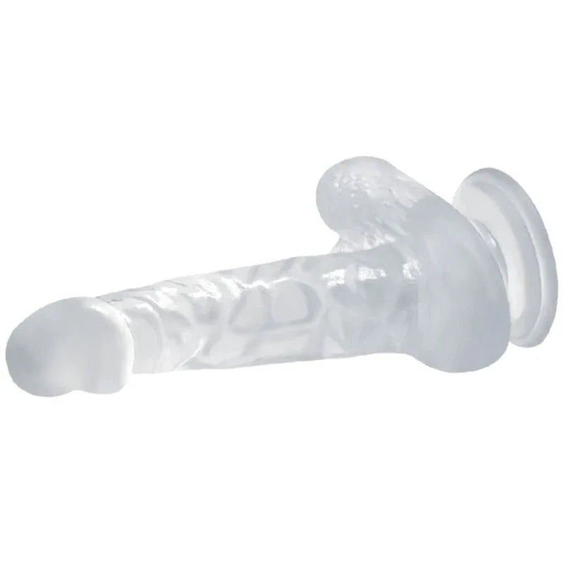 BAILE - REALISTISCHER DILDO MIT SAUGNAPF UND HODEN 16.7 CM TRANSPARENT - Vanelion Paradise