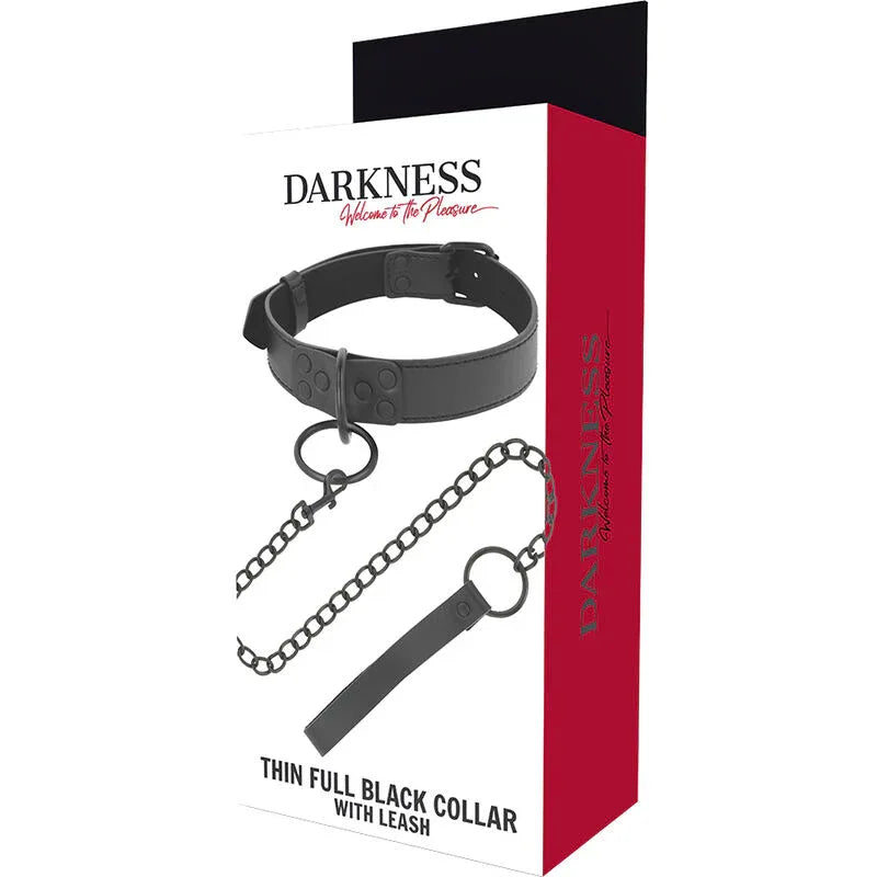 DARKNESS - SCHWARZE HALSKETTE MIT KETTE - Vanelion Paradise