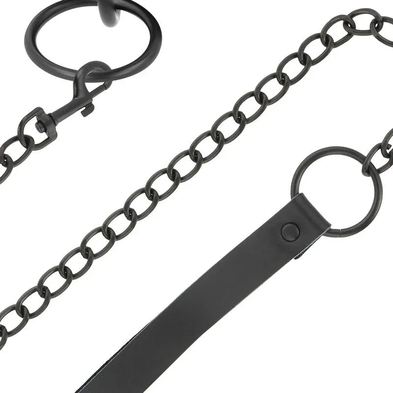 DARKNESS - SCHWARZE HALSKETTE MIT KETTE - Vanelion Paradise