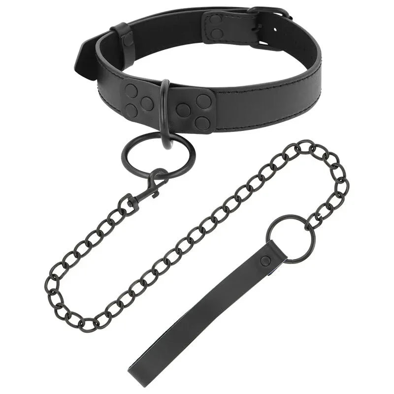 DARKNESS - SCHWARZE HALSKETTE MIT KETTE - Vanelion Paradise