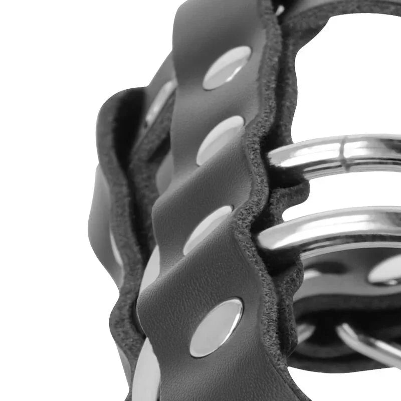 DARKNESS - KEUSCHHEITSKFIG AUS LEDER MIT SCHLOSS - Vanelion Paradise