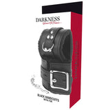 DARKNESS - SCHWARZ GEFÜTTERTE BDSM-HANDSCHELLEN - Vanelion Paradise