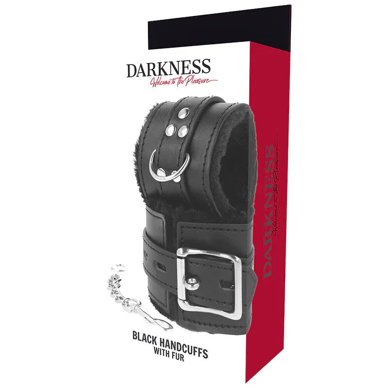 DARKNESS - SCHWARZ GEFÜTTERTE BDSM-HANDSCHELLEN - Vanelion Paradise
