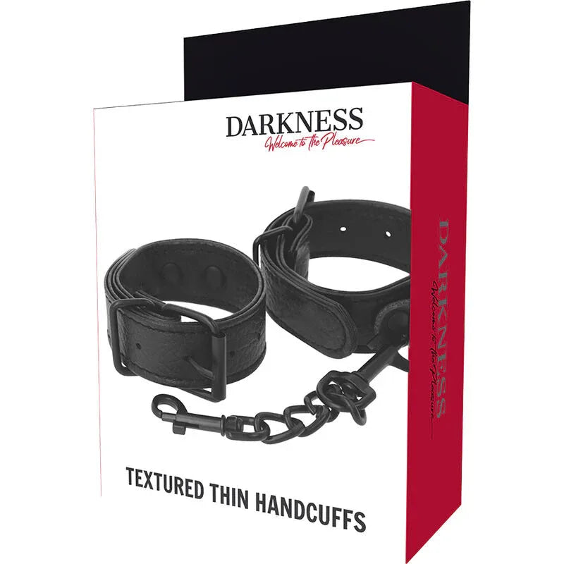 DARKNESS - BREITE, DÜNNE TEXTURIERTE HANDSCHELLEN - Vanelion Paradise