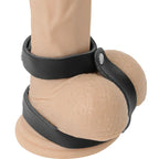 Verstellbarer Penis- & Hodenring aus Kunstleder – Darkness Cock Harness - Vanelion Paradise