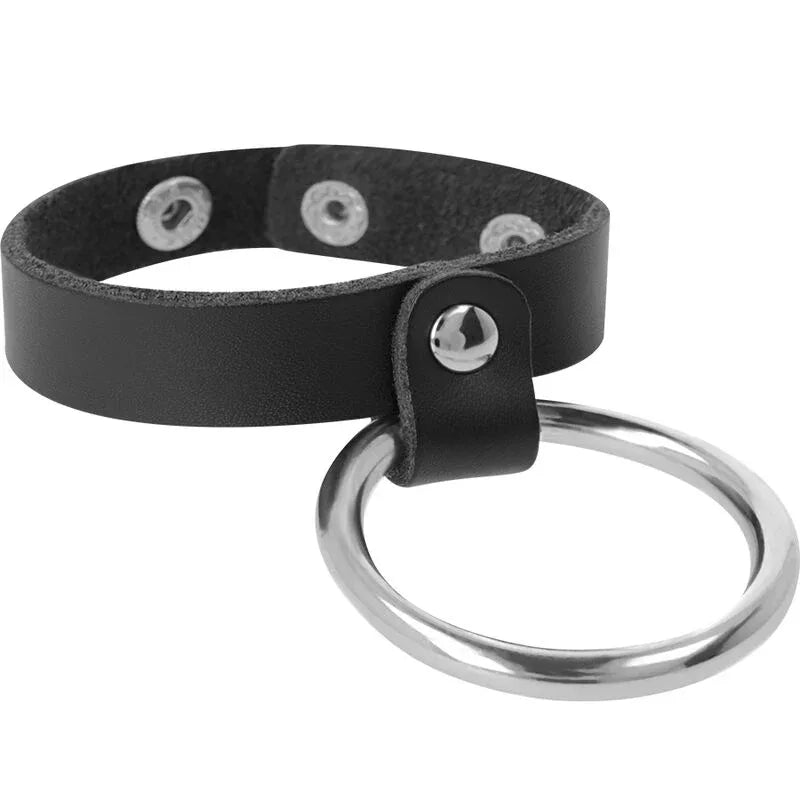 Penis- & Hodenring mit Metallring – Darkness Cockring für mehr Kontrolle - Vanelion Paradise