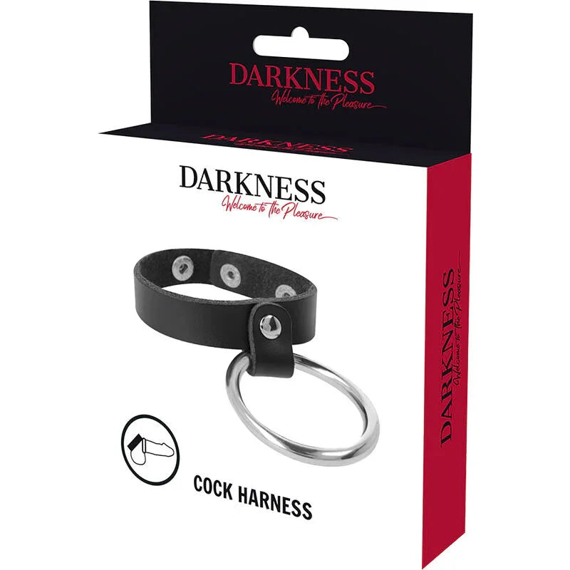 Penis- & Hodenring mit Metallring – Darkness Cockring für mehr Kontrolle - Vanelion Paradise