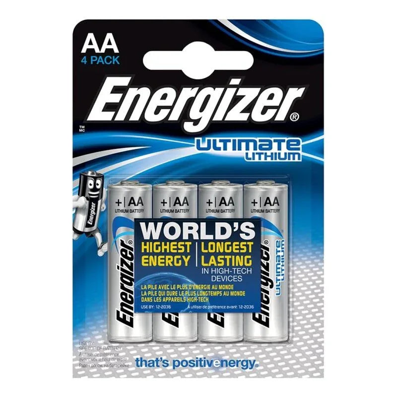 ENERGIZER - ULTIMATE LITHIUM AA L91 LR6 1,5V *4 - Vanelion Paradise