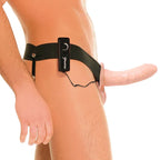 FETISH FANTASY SERIES - HOHLVIBRATOR-GURT FÜR SIE UND IHN, NATÜRLICH, 14 CM - Vanelion Paradise
