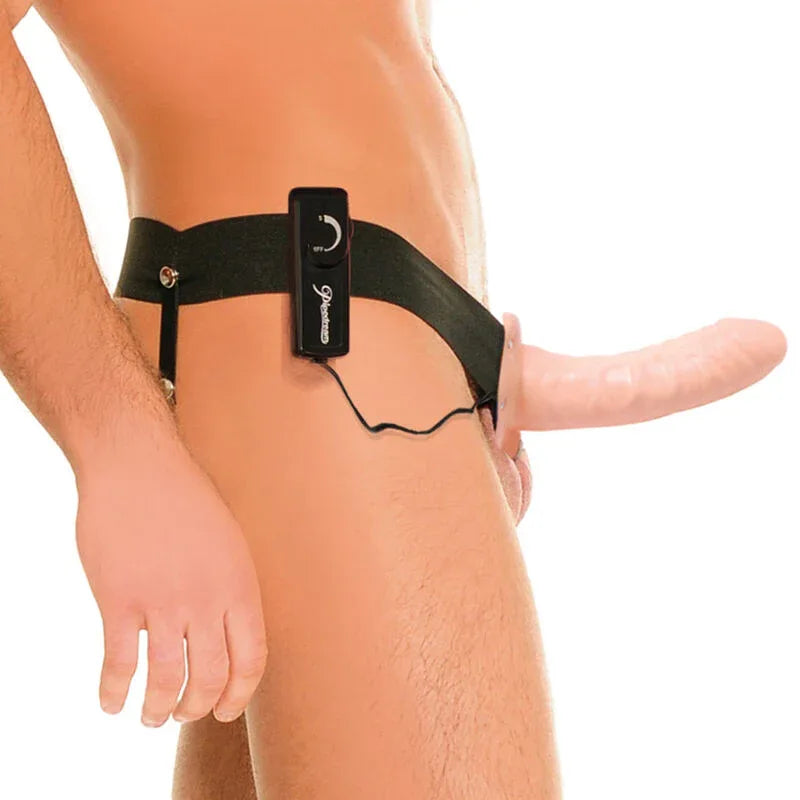 FETISH FANTASY SERIES - HOHLVIBRATOR-GURT FÜR SIE UND IHN, NATÜRLICH, 14 CM - Vanelion Paradise