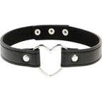 COQUETTE CHIC DESIRE - VEGANES LEDER-HALSKETTE-HERZ-ACCESSOIRE - Vanelion Paradise