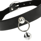 COQUETTE CHIC DESIRE - VEGANE LEDER-HALSKETTE DAMEN-ACCESSOIRE RASSEL/REIFEN - Vanelion Paradise