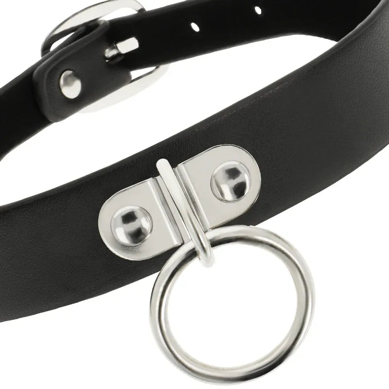 COQUETTE CHIC DESIRE - HALSKETTE AUS VEGANEM LEDER FETISCH-ACCESSOIRE - Vanelion Paradise