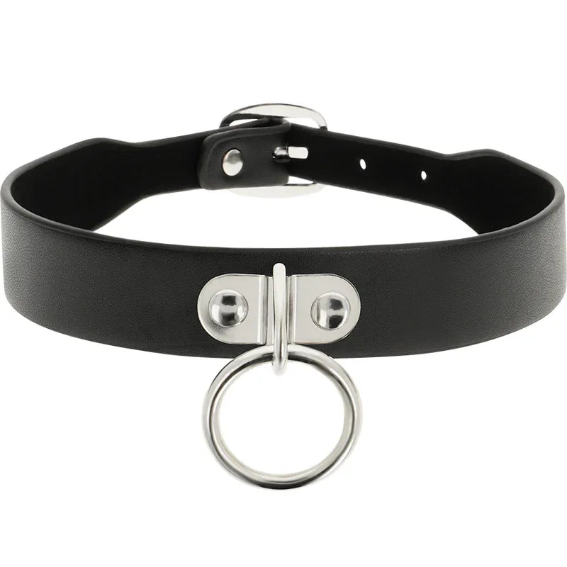 COQUETTE CHIC DESIRE - HALSKETTE AUS VEGANEM LEDER FETISCH-ACCESSOIRE - Vanelion Paradise