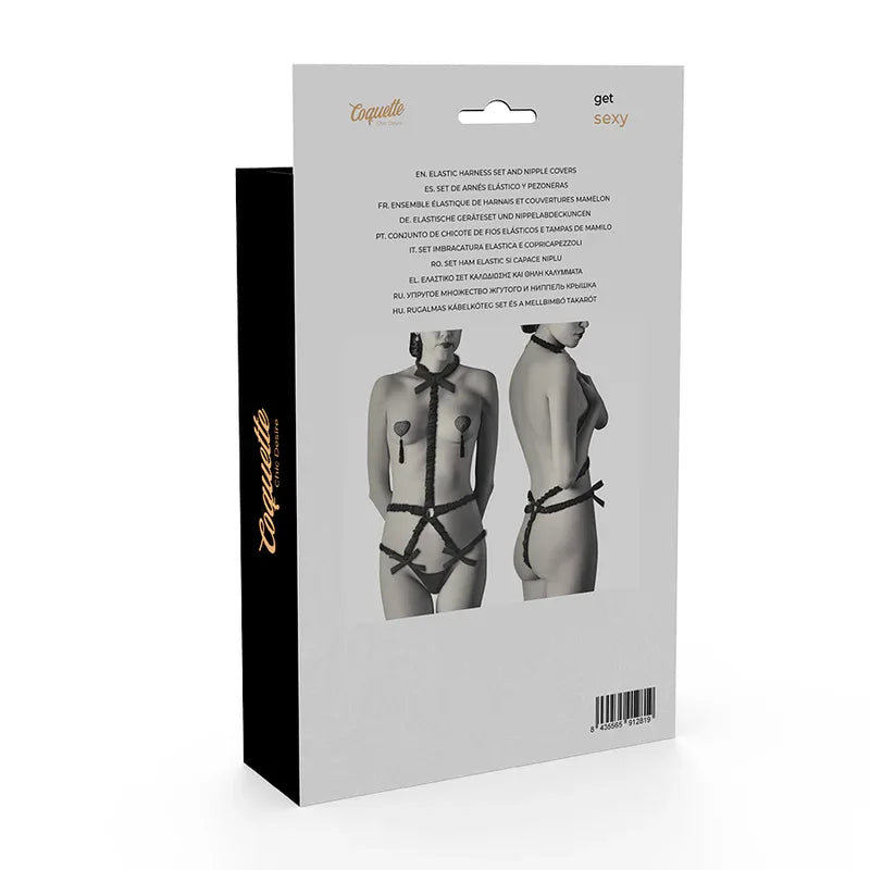 COQUETTE CHIC DESIRE - DESSOUS-SET MIT DELUXE-NIPPELABDECKUNGEN - Vanelion Paradise