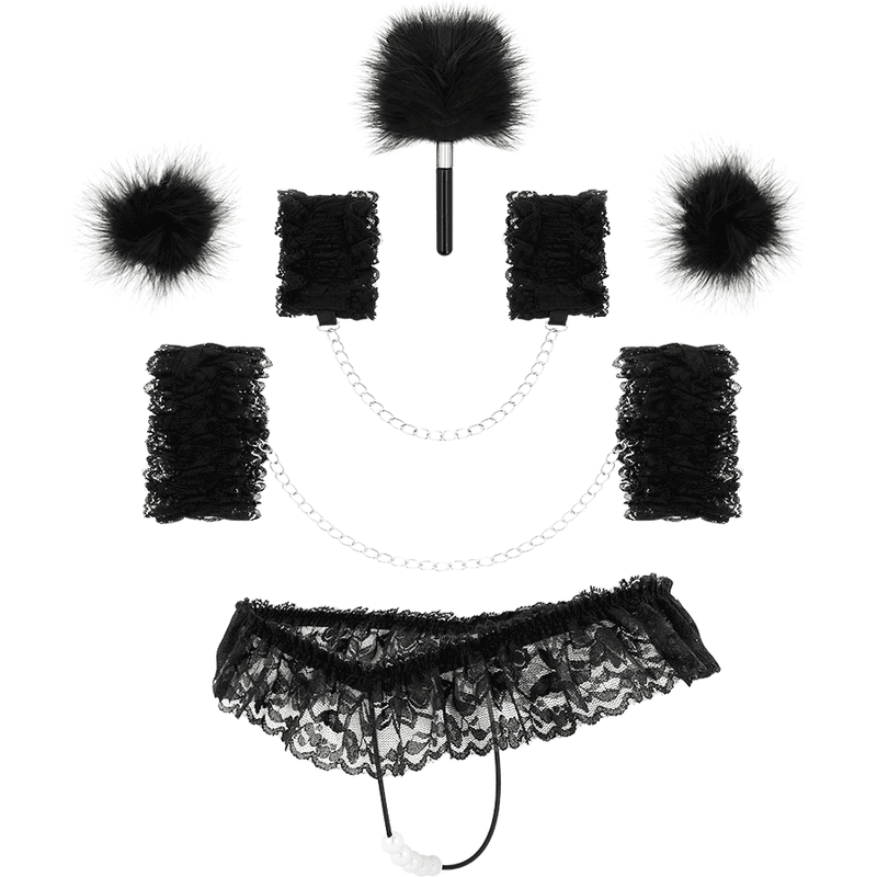 COQUETTE CHIC DESIRE - SPITZEN-ZUBEHÖR-BONDAGE-SET DELUXE - Vanelion Paradise