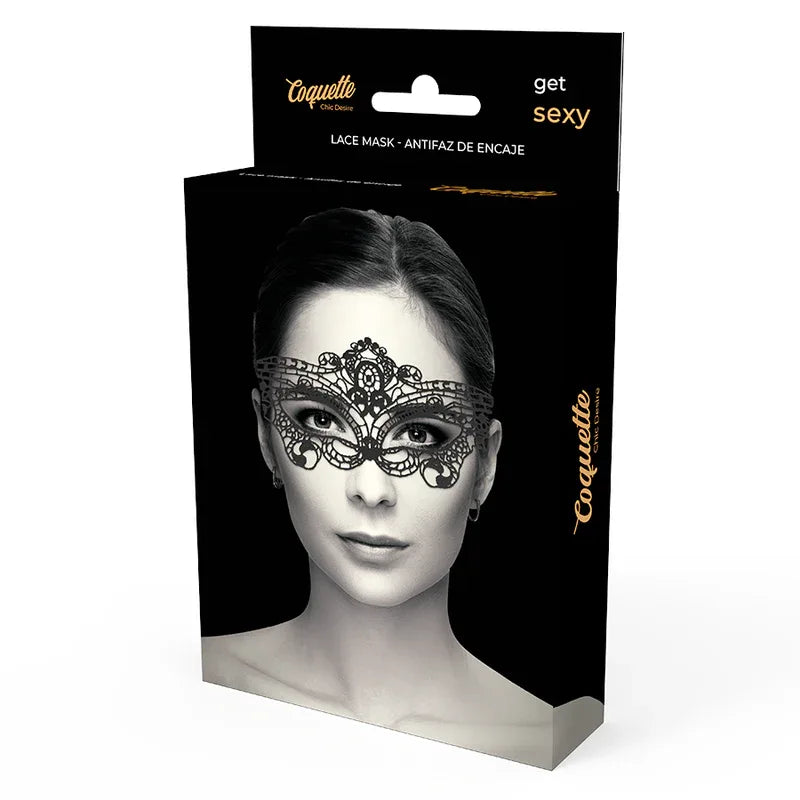 COQUETTE CHIC DESIRE - FEINE SCHWARZE SPITZENMASKE - Vanelion Paradise