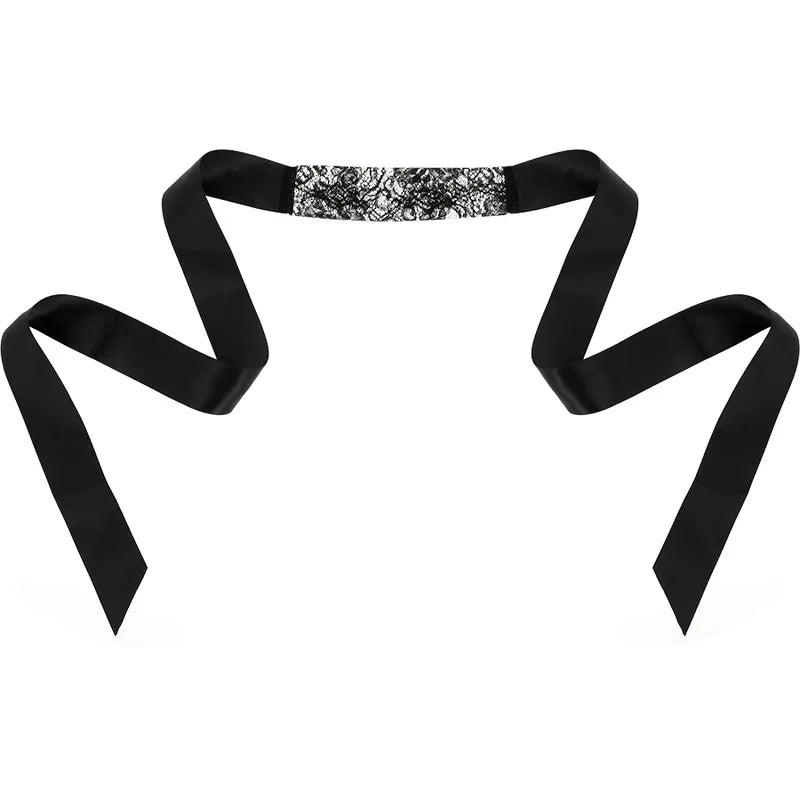 COQUETTE CHIC DESIRE - SCHWARZE SPITZENMASKE MIT BAND - Vanelion Paradise