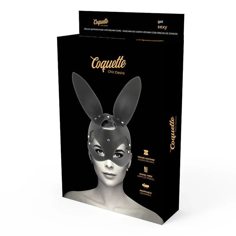 COQUETTE CHIC DESIRE - VEGANE LEDERMASKE MIT HASENOHREN - Vanelion Paradise