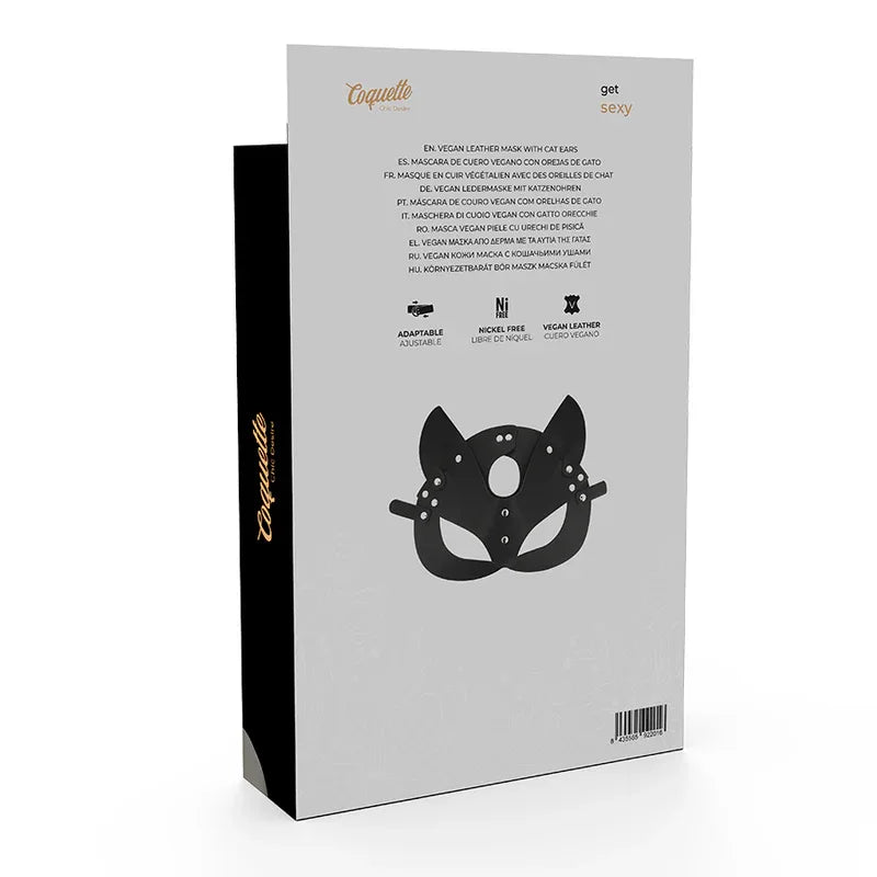 COQUETTE CHIC DESIRE - VEGANE LEDERMASKE MIT KATZENOHREN - Vanelion Paradise