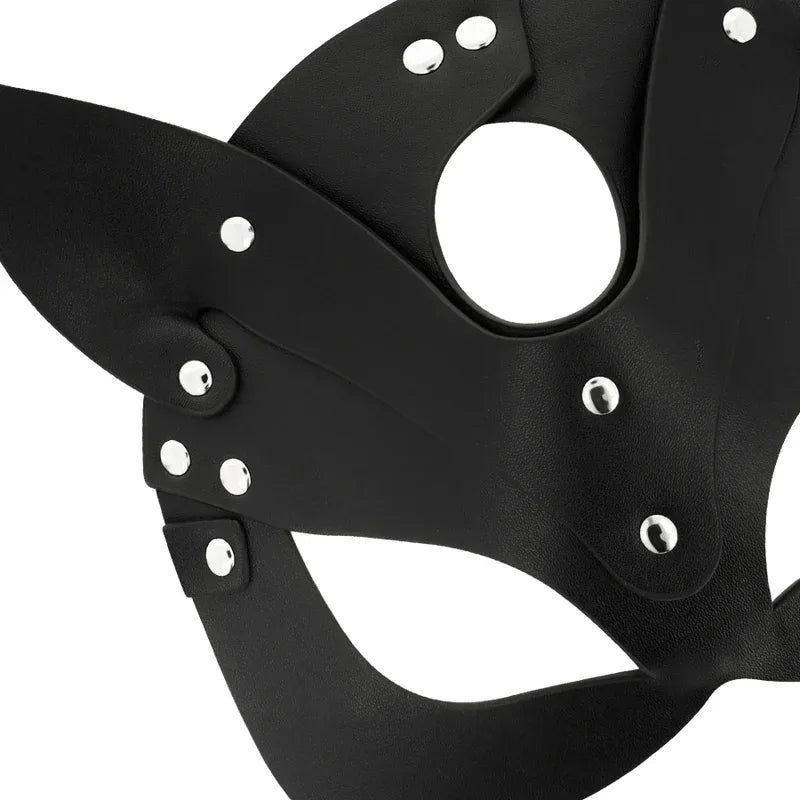 COQUETTE CHIC DESIRE - VEGANE LEDERMASKE MIT KATZENOHREN - Vanelion Paradise