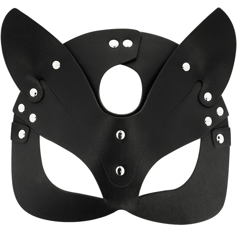 COQUETTE CHIC DESIRE - VEGANE LEDERMASKE MIT KATZENOHREN - Vanelion Paradise