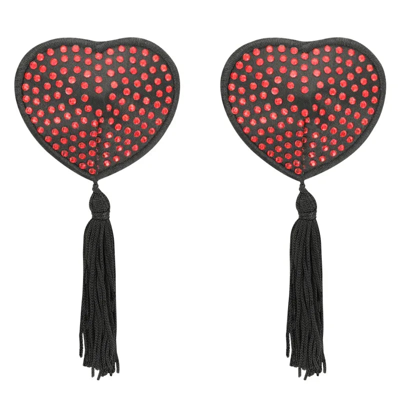 COQUETTE CHIC DESIRE - ROT/SCHWARZE NIPPELABDECKUNGEN - Vanelion Paradise