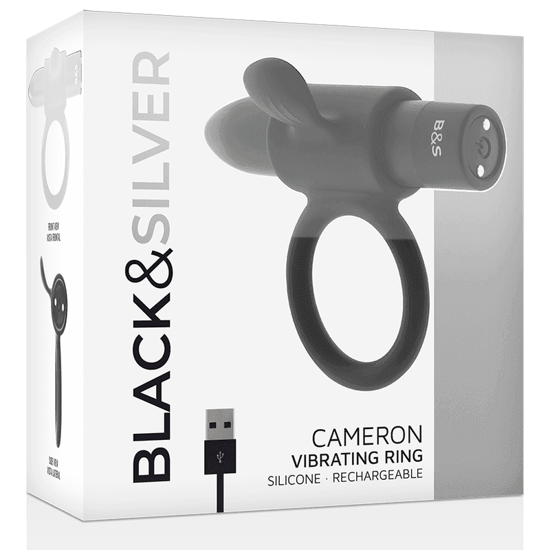 BLACK&SILVER - CAMERON SCHWARZ WIEDERAUFLADBARER RING - Vanelion Paradise