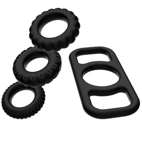 ADDICTED TOYS - COCK RING SET 4 STÜCK - Vanelion Paradise