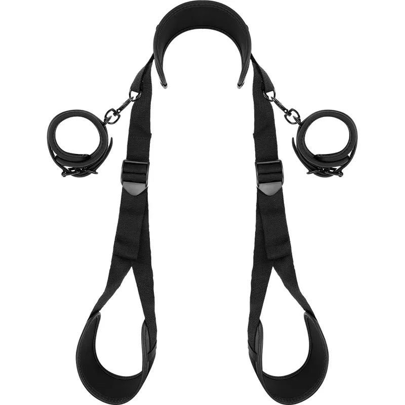 FETISH SUBMISSIVE - POSITION MIT OFFENEN BEINEN UND HANDSCHELLEN MIT NEOPREN-FUTTER - Vanelion Paradise