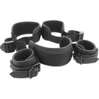 FETISH SUBMISSIVE - POSITION MIT OFFENEN BEINEN UND HANDSCHELLEN MIT NEOPREN-FUTTER - Vanelion Paradise