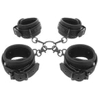 FETISH SUBMISSIVE - HAND- UND KNÖCHEL-HANDSCHELLEN-SET MIT NEOPREN-FUTTER - Vanelion Paradise