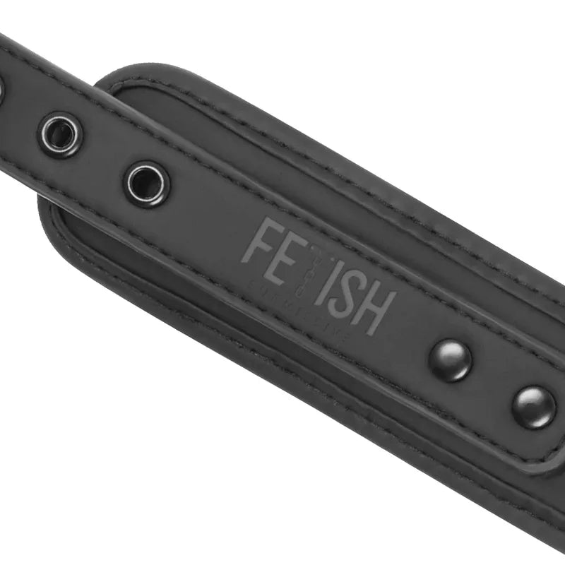 FETISH SUBMISSIVE Halsband & Handschellen – veganes Leder, Neopren, nickelfrei - Vanelion Paradise