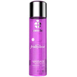 SWEDE - FRUITY LOVE MASSAGEÖL MIT WÄRMENDEM EFFEKT, ROSA HIMBEERE UND RHABARBER 60 ML - Vanelion Paradise