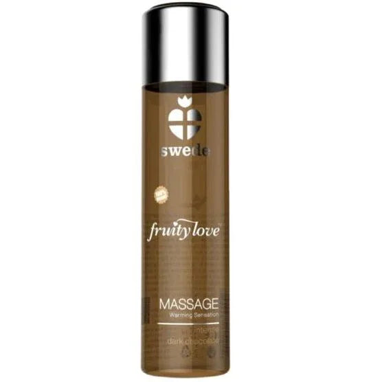 SWEDE - FRUITY LOVE MASSAGEÖL MIT WÄRMENDEM EFFEKT INTENSIVE DUNKLE SCHOKOLADE 60 ML - Vanelion Paradise