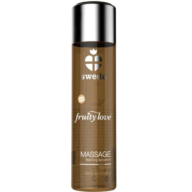 SWEDE - FRUITY LOVE MASSAGEÖL MIT WÄRMENDEM EFFEKT INTENSIVE DUNKLE SCHOKOLADE 120 ML - Vanelion Paradise