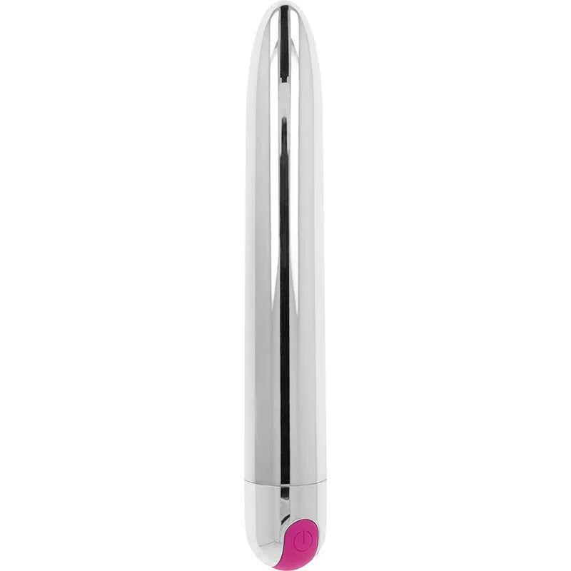 OHMAMA - WIEDERAUFLADBARER SILBERVIBRATOR 10 MODI 18,5 CM - Vanelion Paradise