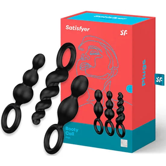 SATISFYER - ANALPLUGS SET 3 ST SCHWARZ - Vanelion Paradise
